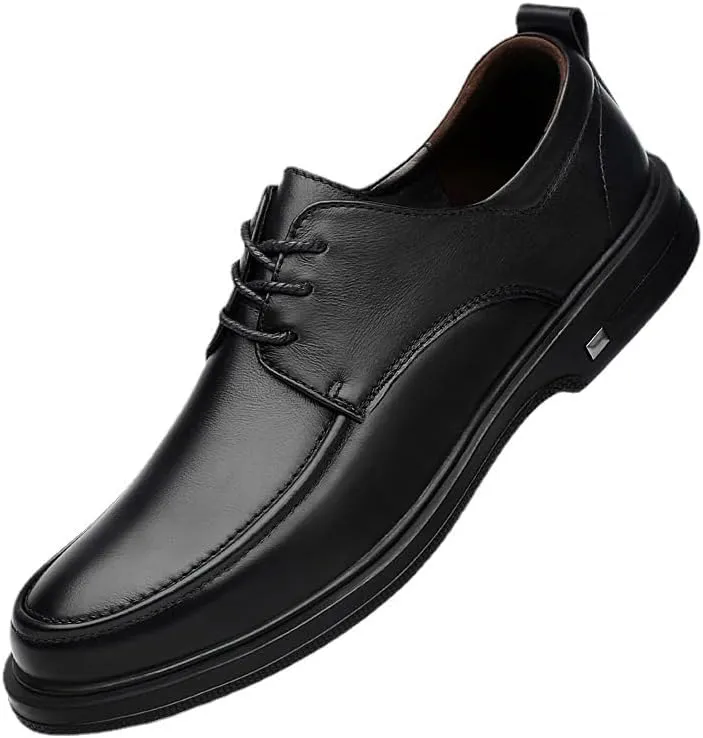Mens Non-Slip Dress Shoes  Lace-Up Leather Business & Formal Oxfords