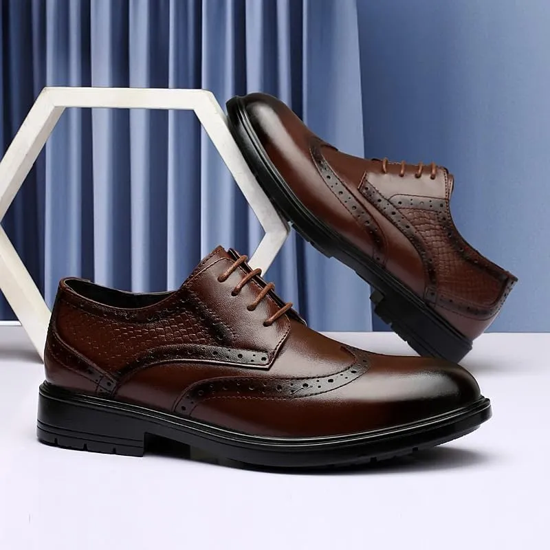 Men's Oxfords Shoes Fashion Business Walking Dress Shoes Comfortable Lightweight Soft Sole Loafers for Men