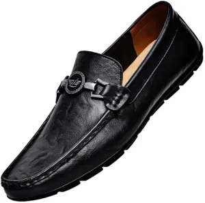 Mens Penny Loafers Leather Slip On Dress Shoes Comfortable Business Casual Shoes for Office Wedding
