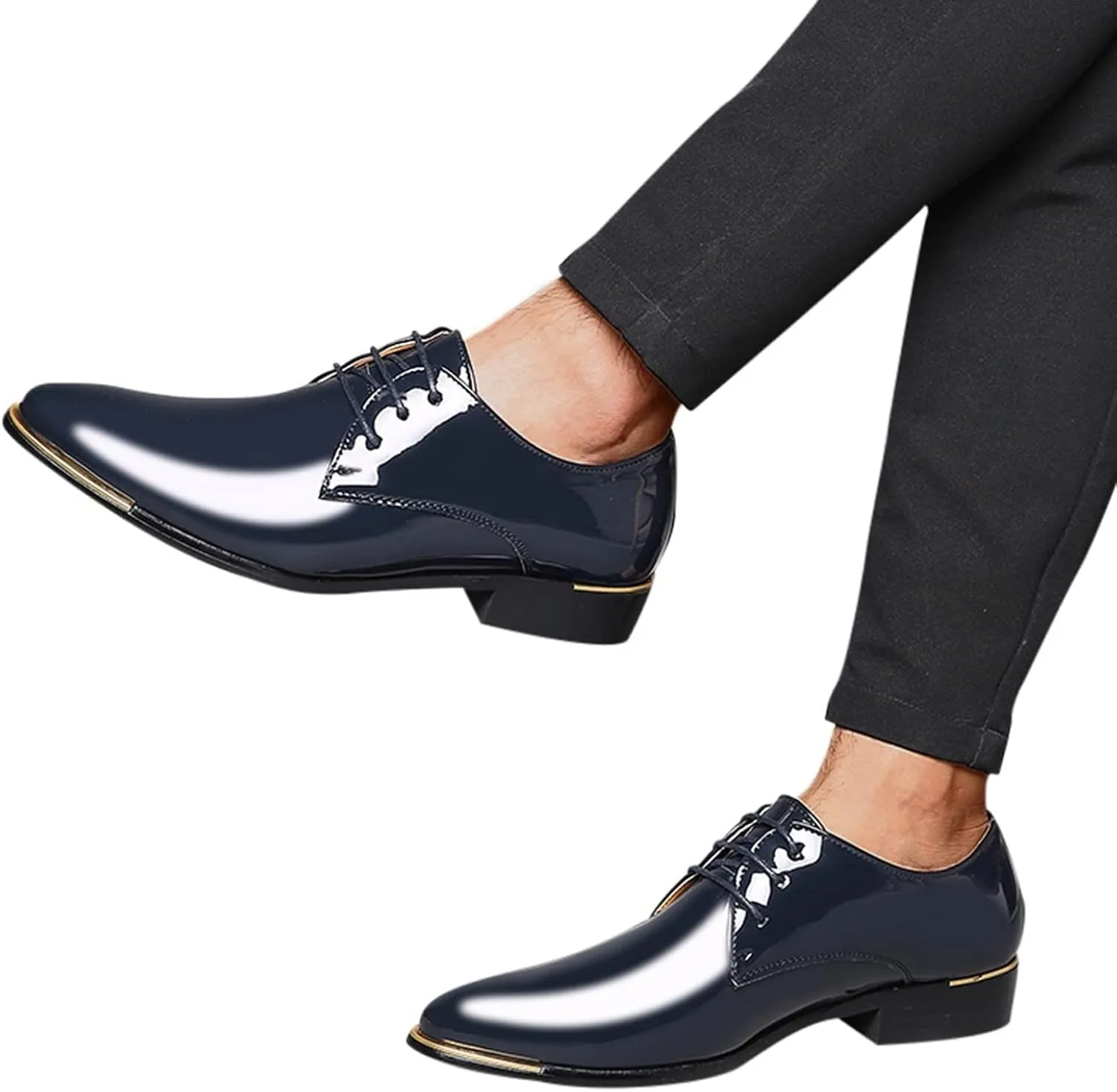 Mens Shoes Business Casual Comfortable Classical Pointed Leather Mens Business Casual Shoes and Style Men's leather shoes Men Leather Cap Toe Oxford Business Formal Dress