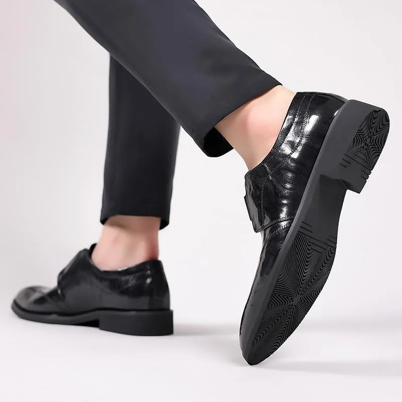 Mens Slip-Ons Loafers Shoes Shiny Patent Leather Dress Shoes Classic Pointed Toe Formal Business Tuxedo Shoes(10)