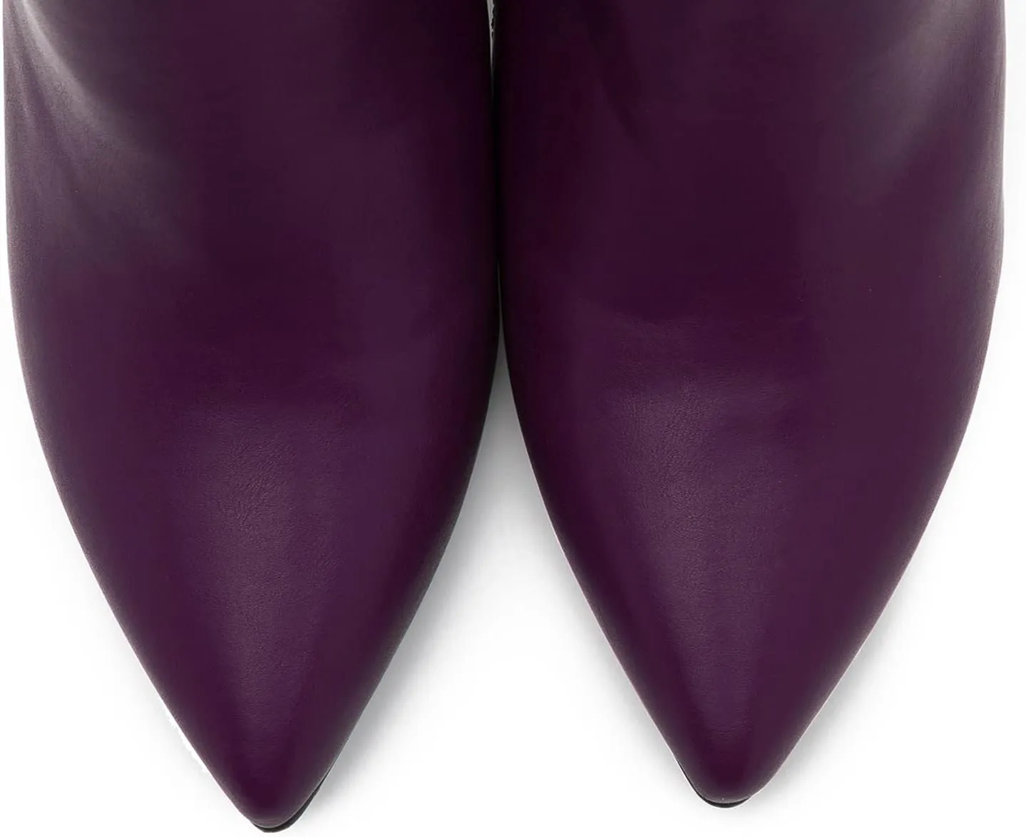 MOOMMO Women Chunky Block Heel Chelsea Ankle Boots Low Cut Zipper Pointed Closed Toe 3.5 Inch Short Booties Matte Leather Comfort Fall Winter Boot Formal Classic Office School Teacher Shoes 4-13 M US
