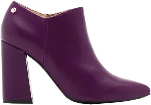 MOOMMO Women Chunky Block Heel Chelsea Ankle Boots Low Cut Zipper Pointed Closed Toe 3.5 Inch Short Booties Matte Leather Comfort Fall Winter Boot Formal Classic Office School Teacher Shoes 4-13 M US