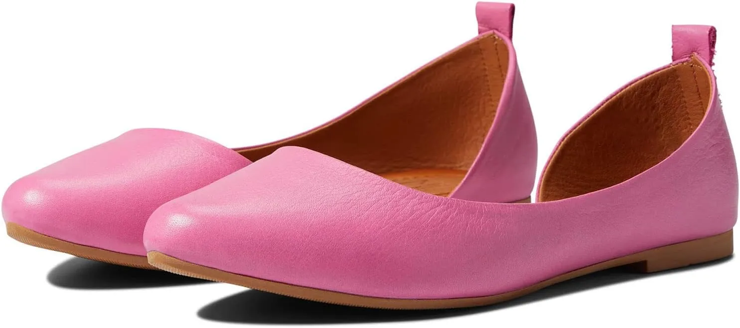MOOMMO Women Cut Out Flat Shoes Pointed Toe Slip On Ballet Flats DOrsay Comfortable Flat Heel Dress Shoes Side Cut Office Ladies Party Casual Driver Flats 4-11 M US