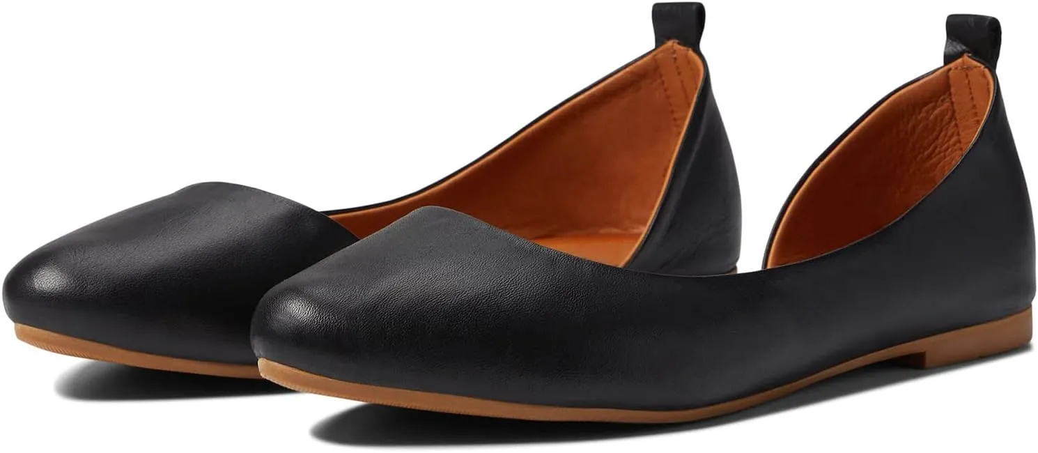 MOOMMO Women Cut Out Flat Shoes Pointed Toe Slip On Ballet Flats DOrsay Comfortable Flat Heel Dress Shoes Side Cut Office Ladies Party Casual Driver Flats 4-11 M US