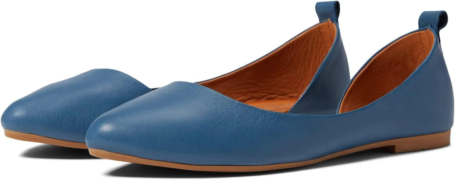 MOOMMO Women Cut Out Flat Shoes Pointed Toe Slip On Ballet Flats DOrsay Comfortable Flat Heel Dress Shoes Side Cut Office Ladies Party Casual Driver Flats 4-11 M US