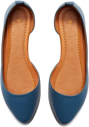 MOOMMO Women Cut Out Flat Shoes Pointed Toe Slip On Ballet Flats DOrsay Comfortable Flat Heel Dress Shoes Side Cut Office Ladies Party Casual Driver Flats 4-11 M US