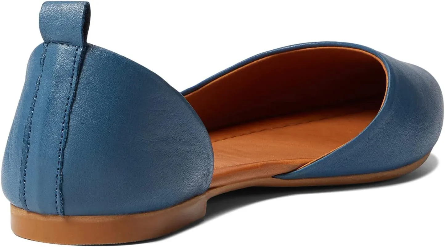 MOOMMO Women Cut Out Flat Shoes Pointed Toe Slip On Ballet Flats DOrsay Comfortable Flat Heel Dress Shoes Side Cut Office Ladies Party Casual Driver Flats 4-11 M US