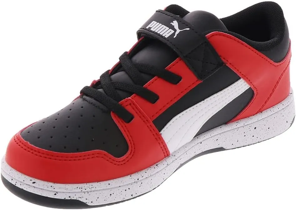 PUMA Rebound Layup LO Speck V PS Boys' Toddler-Youth Sneaker