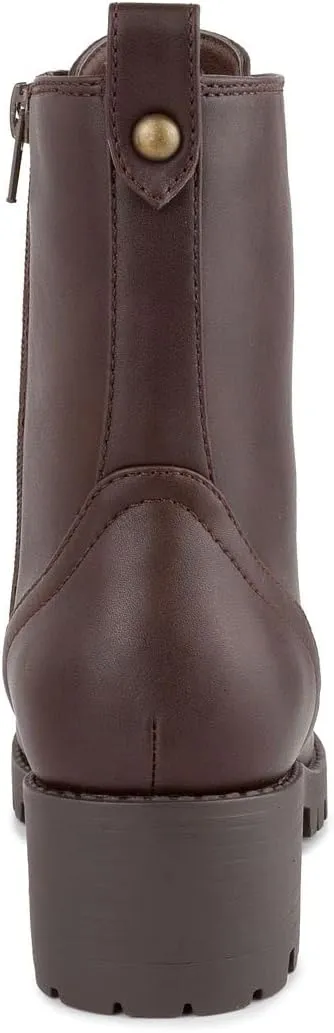 Sugar Women's Kacee Mid Calf Chunky Heel Lace Up Fashion Boots