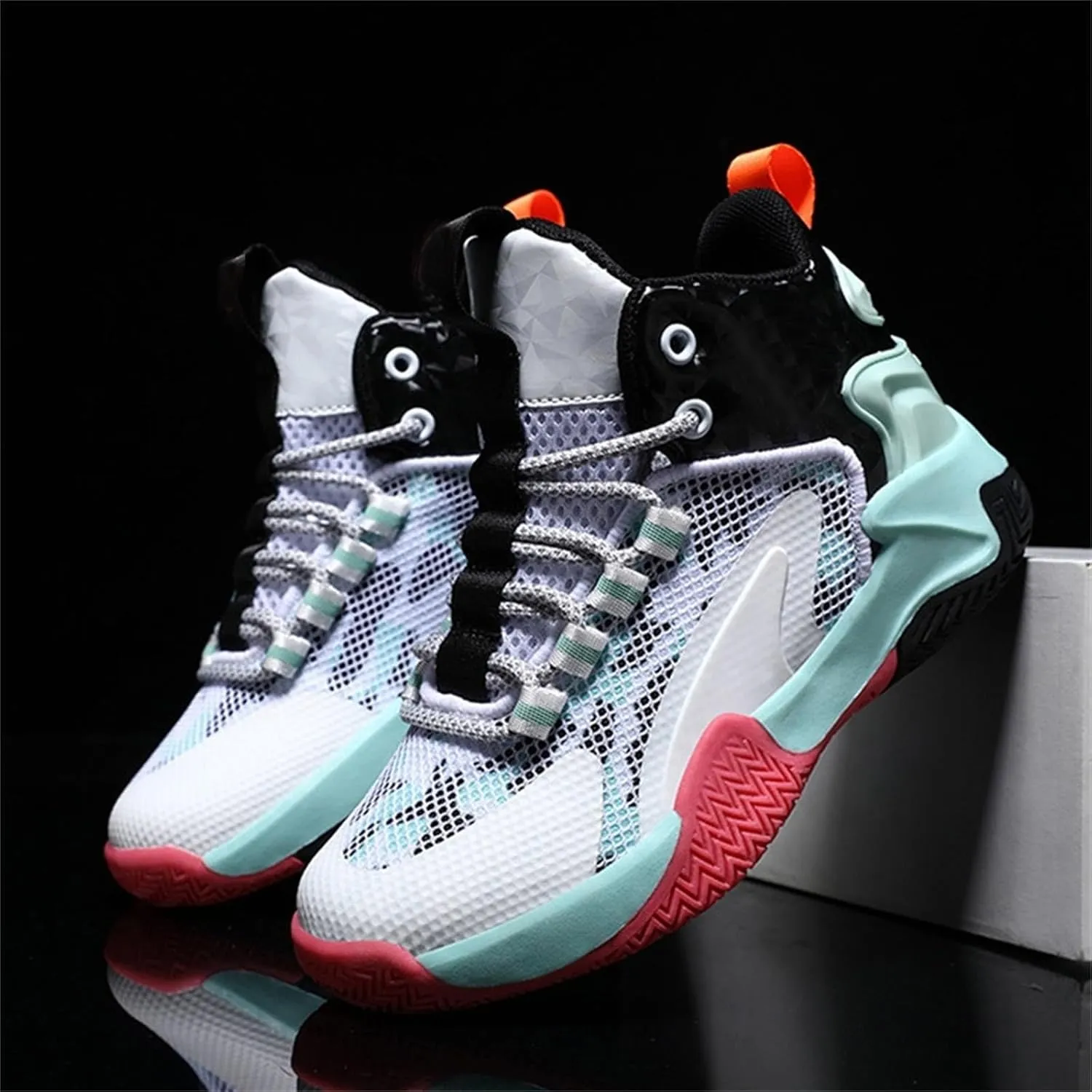 Tennis Shoes Girls Kid's Basketball Shoes Boys Sneakers Girls Trainers Comfort High Top Basketball Shoes Baby Shoes Boy