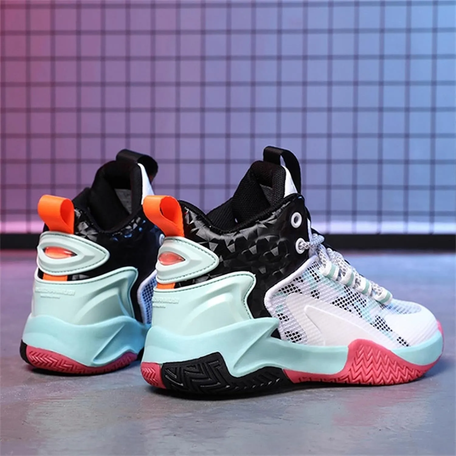 Tennis Shoes Girls Kid's Basketball Shoes Boys Sneakers Girls Trainers Comfort High Top Basketball Shoes Baby Shoes Boy