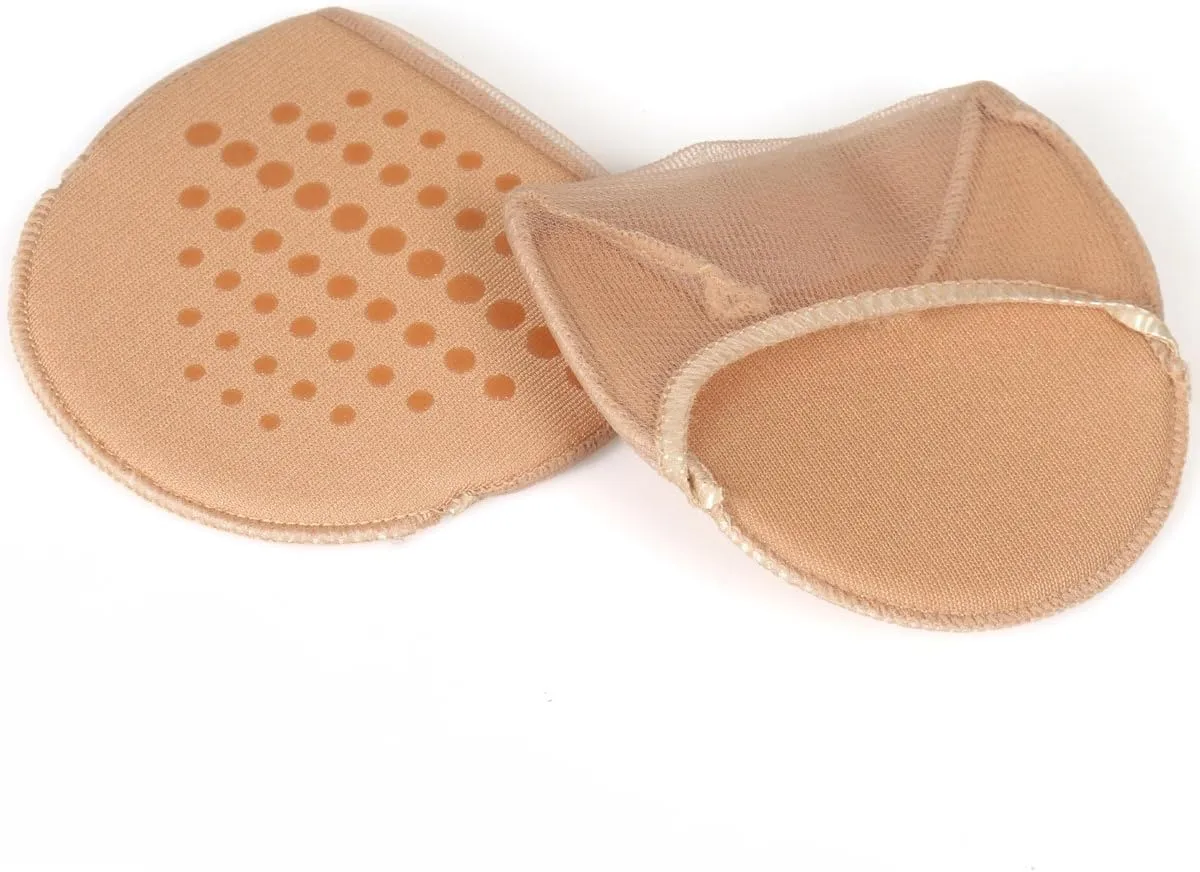 Triplewood 3 Pairs Women's Toe Topper Socks Non Slip Toe Cover No Show Half Socks with Cushion Pad