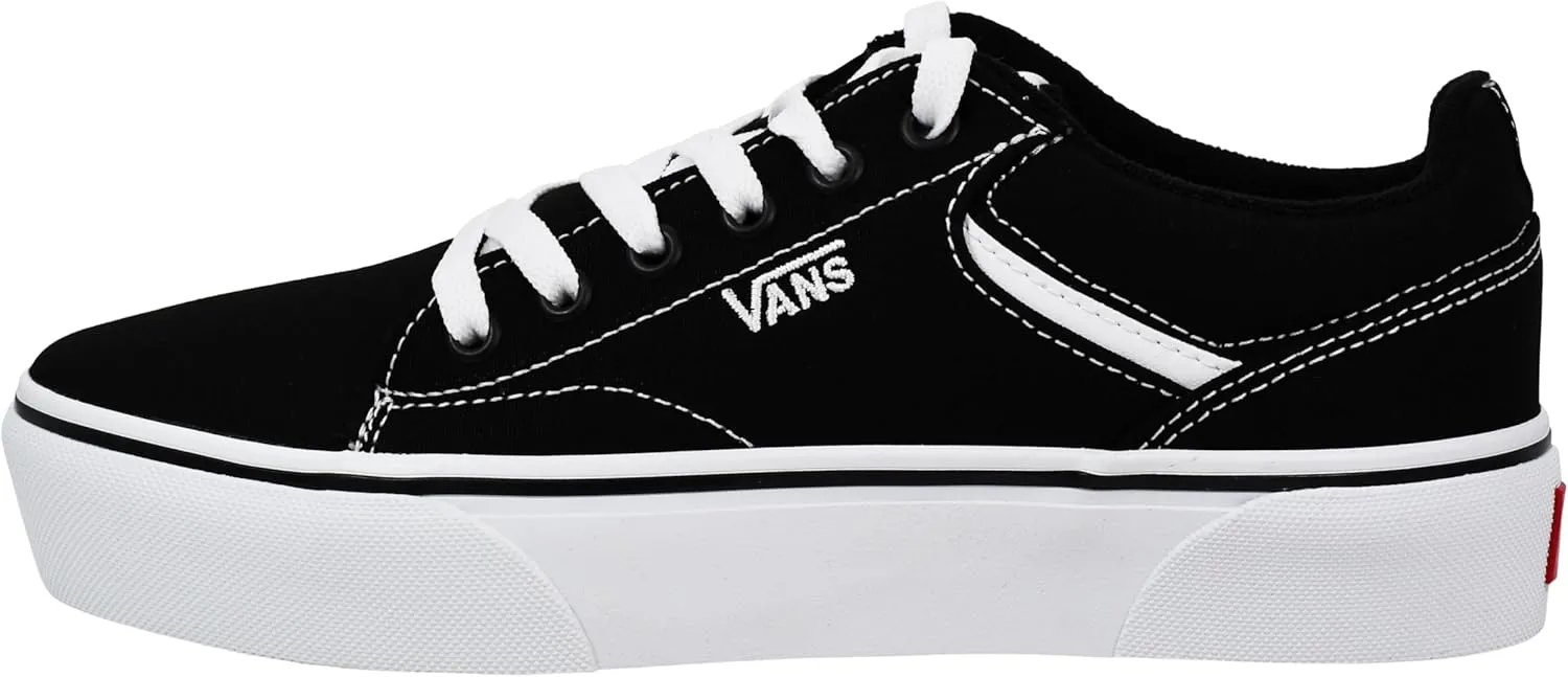 Vans Womens Canvas Seldan Low Cut Design Platform Sneaker