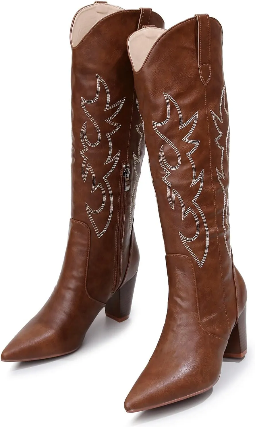 VenusCelia Women's Knee High Stretchy Fashion Boots