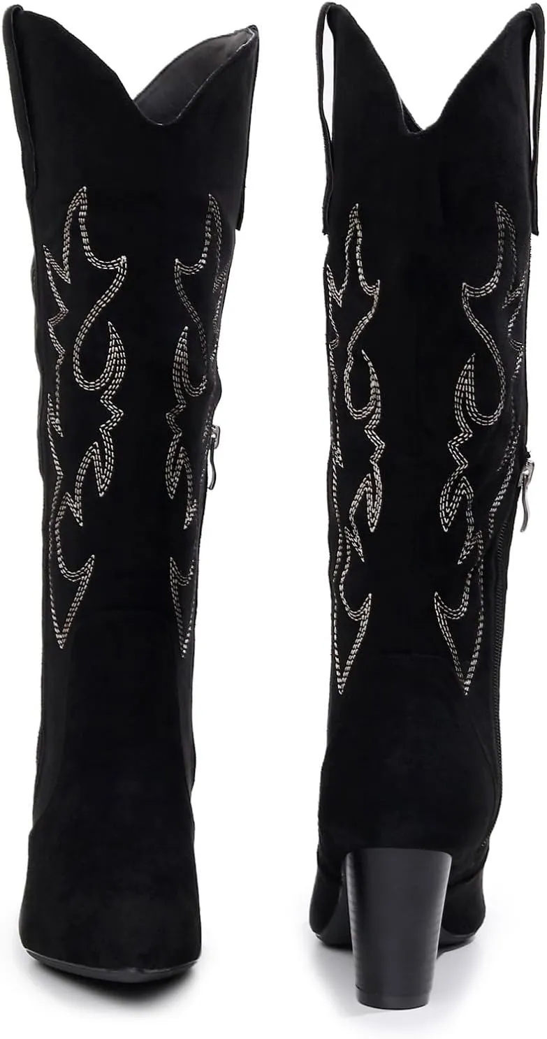 VenusCelia Women's Knee High Stretchy Fashion Boots