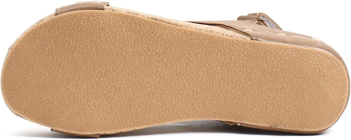 Wedge Sandals for Women 2025 Dressy Platform Sandals with Ankle Strap Open Toe Buckle Espadrilles Wedge Heels Boho Summer Beach Sandals Shoes Ladies Flats