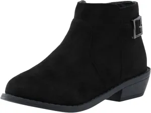 Women's Ankle Boots Low Stacked Chunky Heels Zipper Round Toe Slip on Chelsea Booties Winter Leopard Fashion Boots