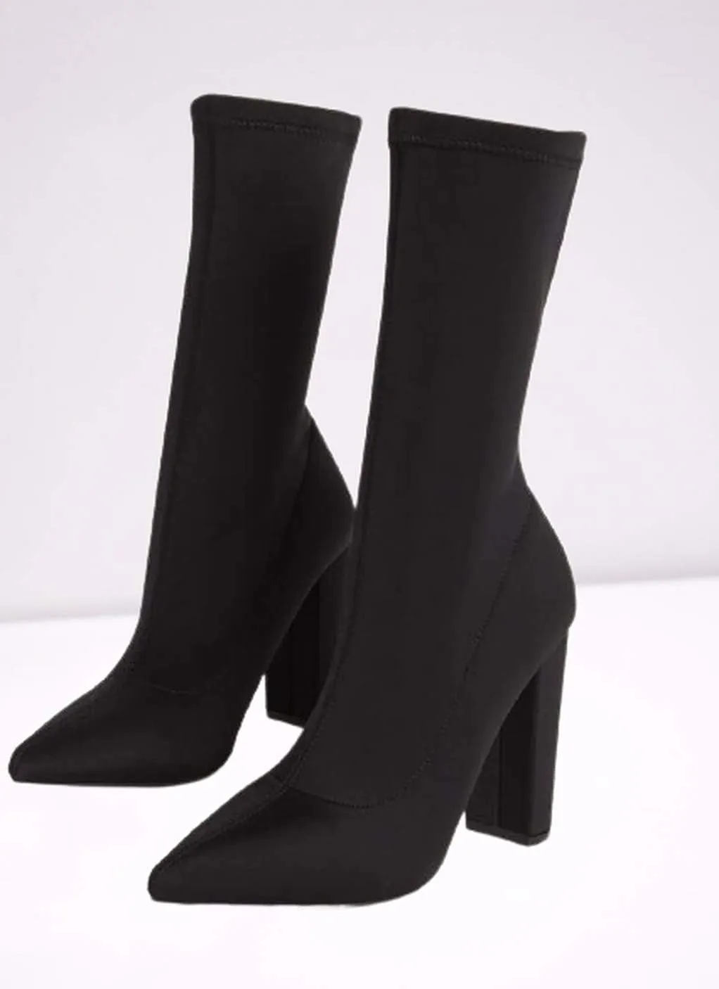 Women's Chunky Heel Pointed Toe Ankle Fashion Boots