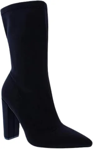 Women's Chunky Heel Pointed Toe Ankle Fashion Boots