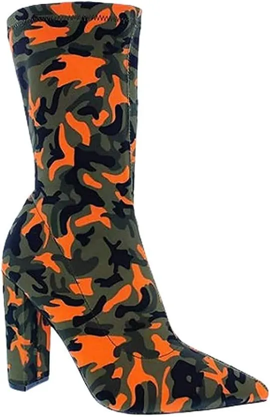 Women's Chunky Heel Pointed Toe Ankle Fashion Boots
