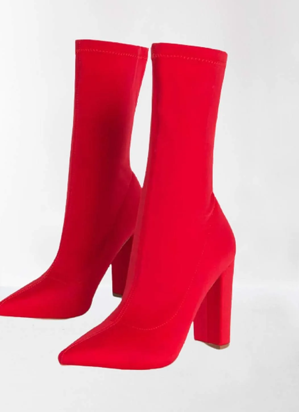 Women's Chunky Heel Pointed Toe Ankle Fashion Boots