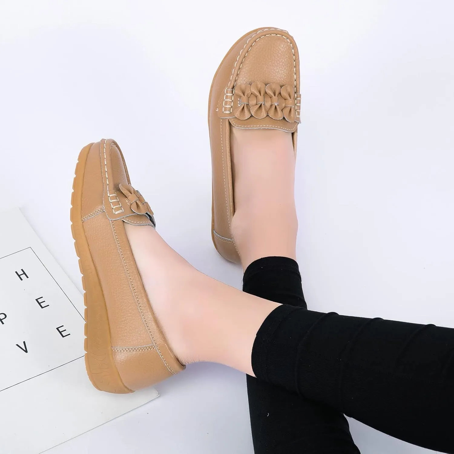 Women's Flats Shoes Ballet Flats Comfortable Womens Dress Shoes Round Toe Slip on Comfort Slip on Flat Shoes