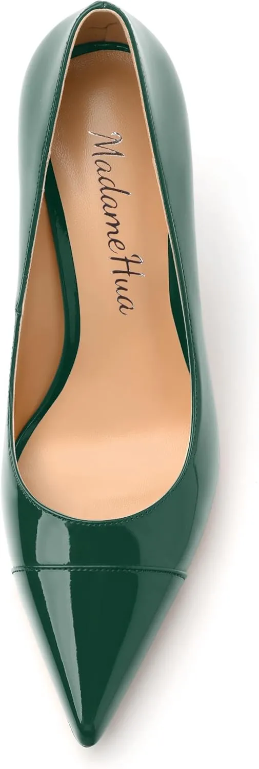 Women's Pumps, Closed Pointed Toe High Stiletto Heels Dress Wedding Pump Shoes for Women