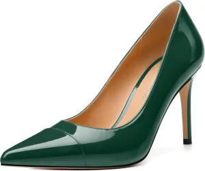 Women's Pumps, Closed Pointed Toe High Stiletto Heels Dress Wedding Pump Shoes for Women