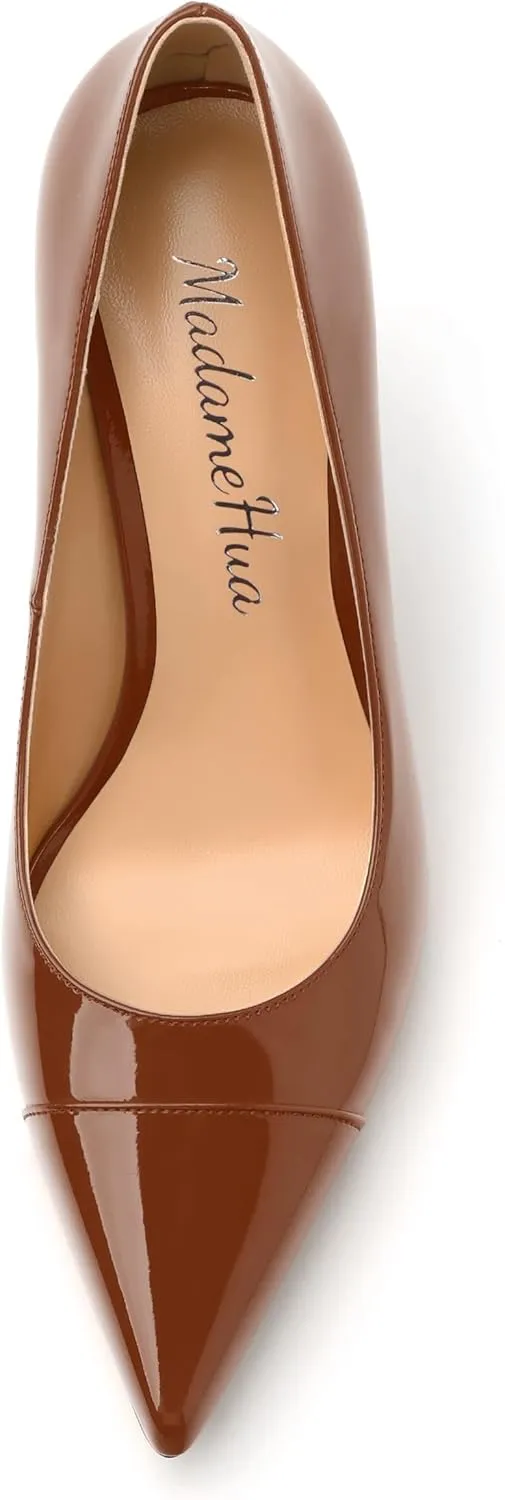 Women's Pumps, Closed Pointed Toe High Stiletto Heels Dress Wedding Pump Shoes for Women