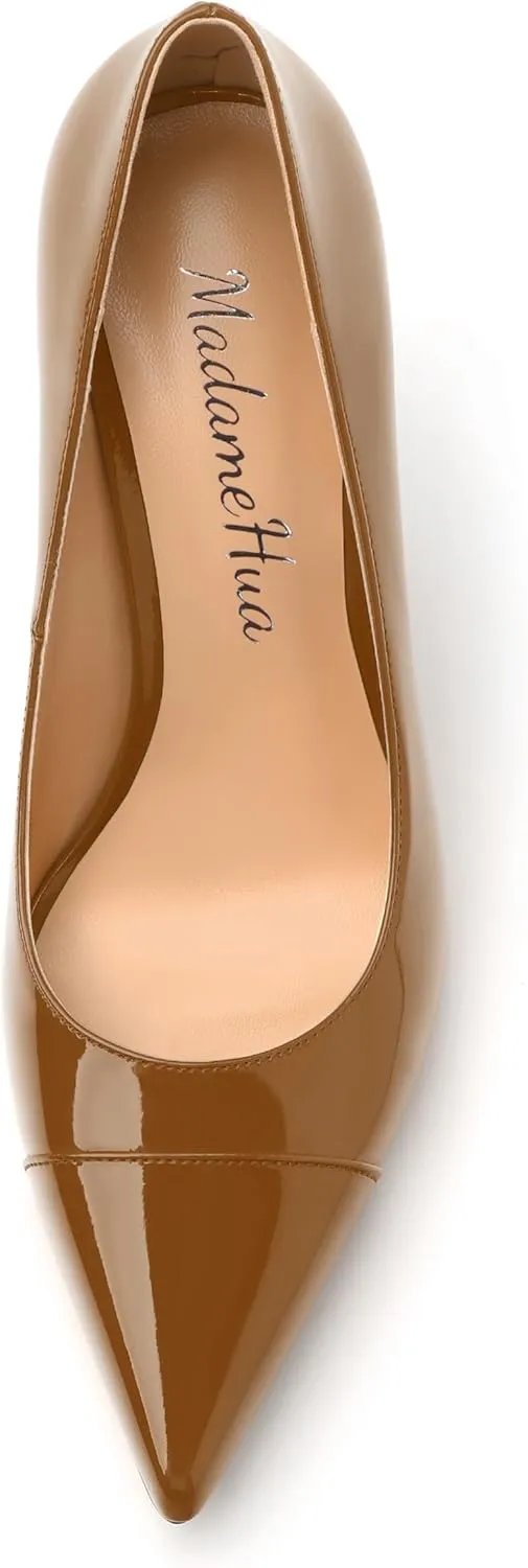 Women's Pumps, Closed Pointed Toe High Stiletto Heels Dress Wedding Pump Shoes for Women