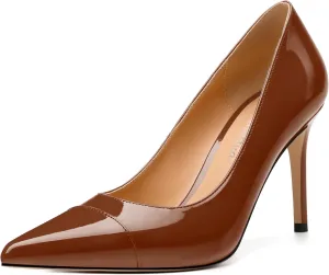 Women's Pumps, Closed Pointed Toe High Stiletto Heels Dress Wedding Pump Shoes for Women