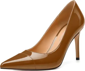 Women's Pumps, Closed Pointed Toe High Stiletto Heels Dress Wedding Pump Shoes for Women