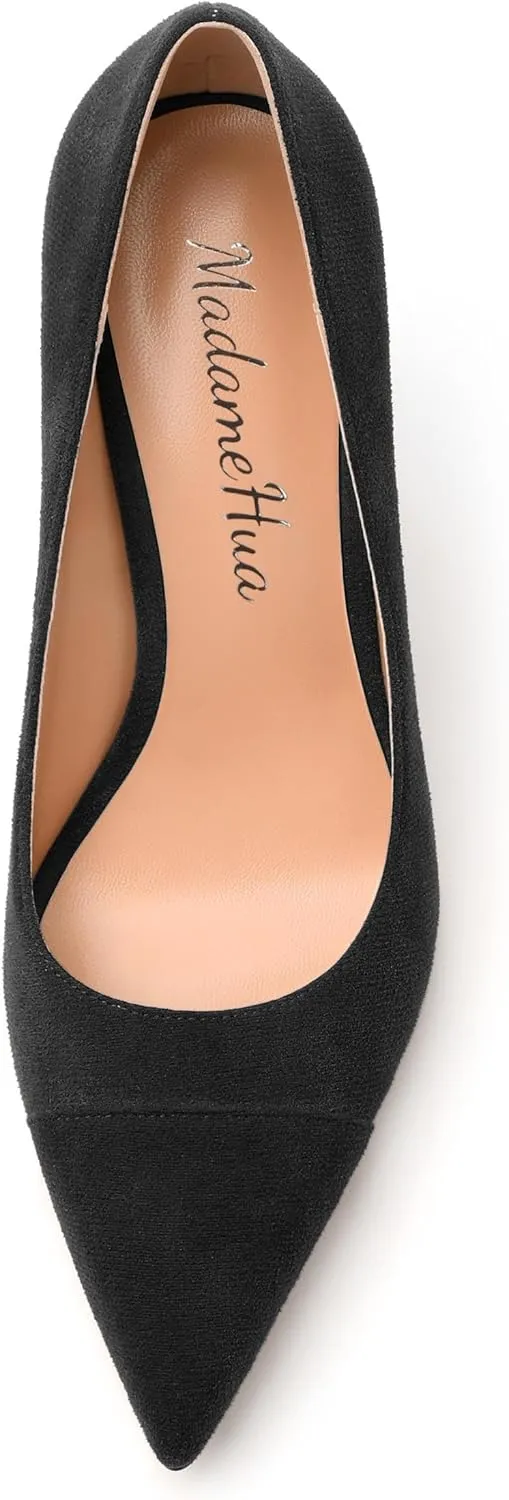 Women's Pumps, Closed Pointed Toe High Stiletto Heels Dress Wedding Pumps Shoes for Women