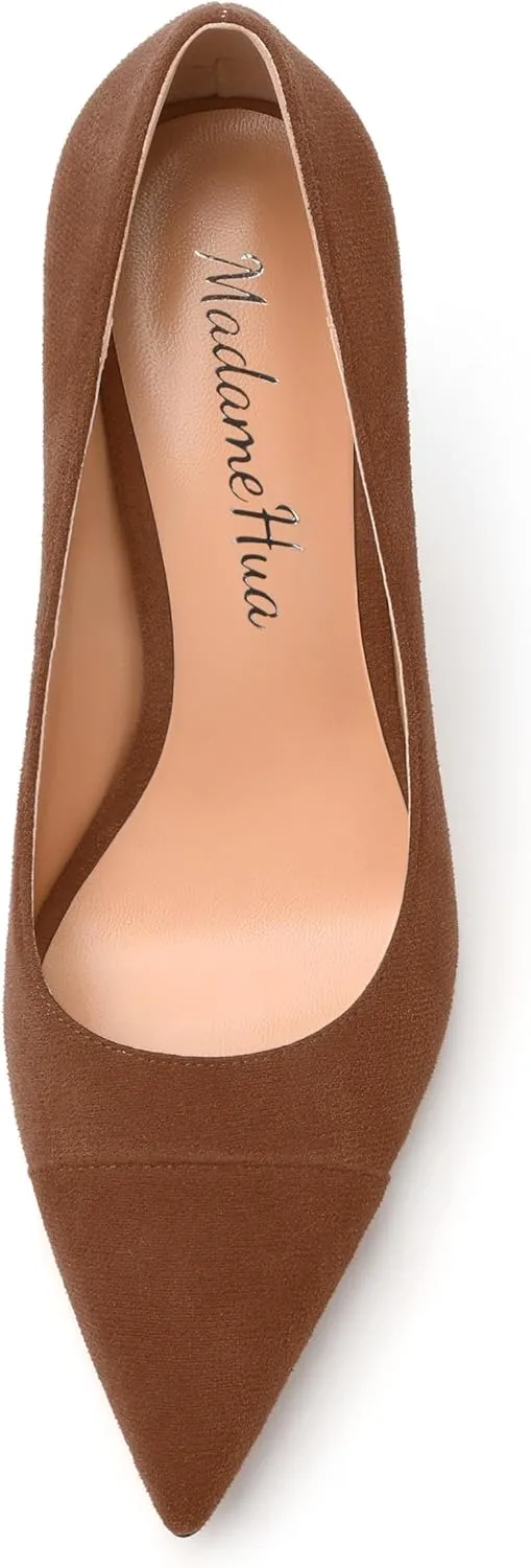 Women's Pumps, Closed Pointed Toe High Stiletto Heels Dress Wedding Pumps Shoes for Women