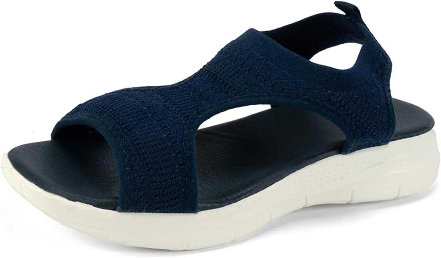 Womens Sandals Comfortable Dressy Arch Support Orthopedic Wedge Heel Slip On Open Toe Casual Summer Orthotic Shoes