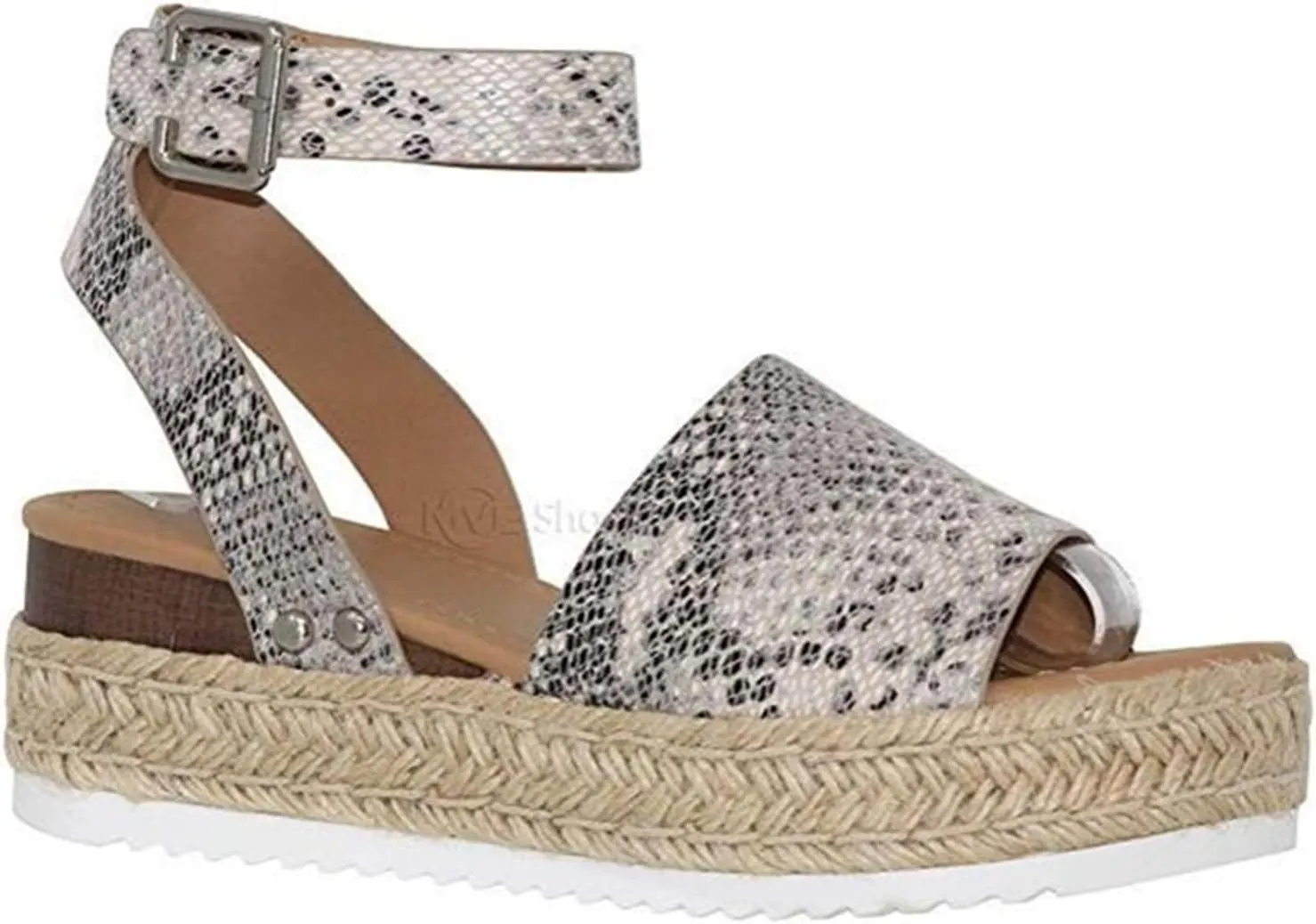 Womens Sandals Dressy Casual Wedge Platform Espadrilles Sandals Strappy Comfortable Summer Beach Walking Dress Shoes