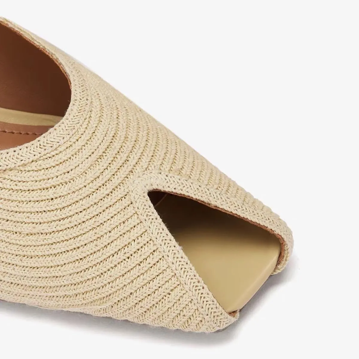 Womens Wedge Mules Peep Open Toe Slides Comfortable Slip on Sandals