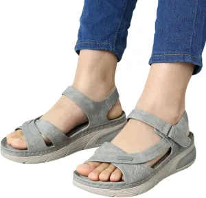 Women's Wedge Sandals,Comfortable Slip-on Open Toe Heels for Women 2025 Summer Dressy Platform Sandals Elastic Band Casual Summer Shoes