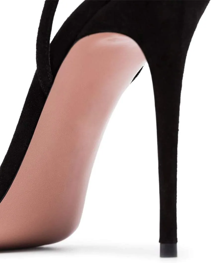 YDN Women Cute Bows Open Toe High Heels Sandals Stiletto Cutout Ankle Strap Evening Party Shoes