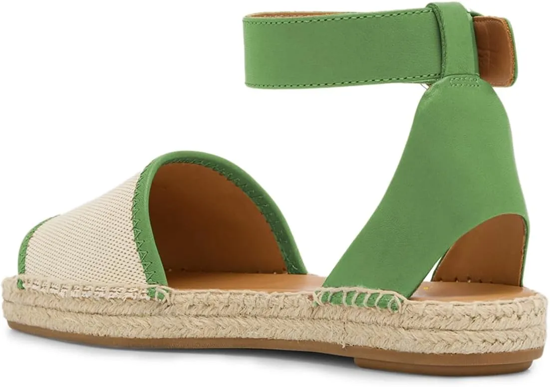 YDN Women Open Peep Toe Summer Flat Sandals Low Wedge Heels Ankle Strap Buckled Espadrilles Daily Outfit Party Beach Dress Size 4-16 US